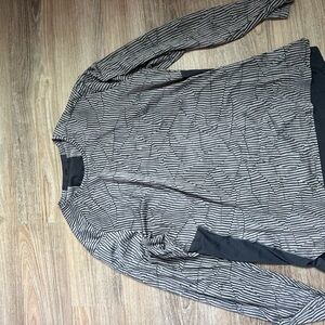 Lululemon running Striped Long Sleeve Top